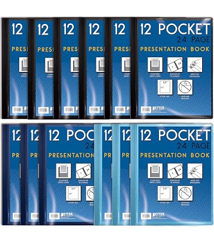 Amazon.com : Staples Presentation Book with 12 Clear Sleeves